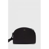 A.P.C. poseta de piele sac demi-lune culoarea negru, PXAWV-F61048