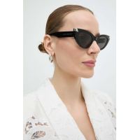 Alexander McQueen ochelari de soare femei, culoarea negru, AM0442S