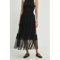 Answear Lab fusta culoarea negru, maxi, evazati