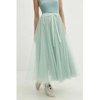 Answear Lab fusta culoarea verde, maxi, evazati