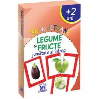 36 de jetoane - Legume si fructe (2 ani+)