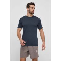 Fjallraven tricou de lana Abisko Wool culoarea albastru marin, neted, F87193
