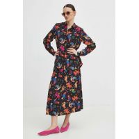 Medicine fusta culoarea negru, maxi, evazati