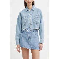 Alohas fusta jeans mini, drept
