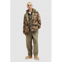 AllSaints pantaloni de bumbac BUCK TROUSER culoarea maro, drept, MM505Z