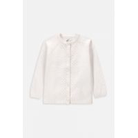 Coccodrillo cardigan bebe culoarea alb, light