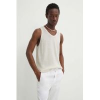 Abercrombie & Fitch tricou barbati, culoarea bej