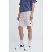 adidas pantaloni scurti Z.N.E barbati, culoarea bej, IR5239