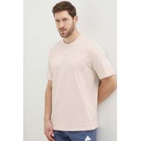 adidas tricou din bumbac barbati, culoarea roz, neted, IR9115