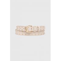 Answear Lab curea de piele femei, culoarea bej