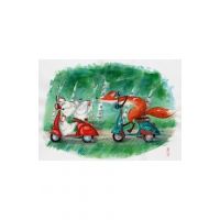 Print intrecere pe Vespa 30 x 40