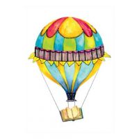 Print de arta: Balon cu aer cald. Carte