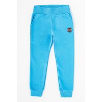 Pantaloni sport din amestec de bumbac cu terminatii striate