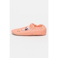 Pantofi crib din panza cu imprimeu Twin Walk