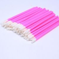 Set aplicatoare pentru buze si gene 50 buc P3310 roz închis