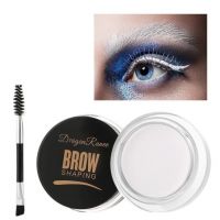 Gel cremă pentru modelarea sprâncenelor cu perie și perie Corrector pentru modelarea sprâncenelor Gel pentru coafare Cremă pentru sprâncene alb