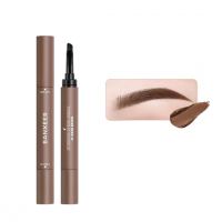 Gel cremă pentru sprâncene rezistent la apă în creion Pomadă de lungă durată pentru sprâncene Gel de fixare pentru sprâncene dublu față cu perie Gel natural pentru sprâncene Warm brown