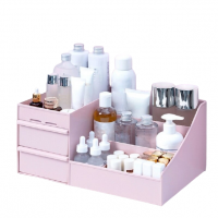 Organizator de machiaj 29 x 18 x 13 cm roz deschis
