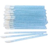 Set aplicatoare pentru buze si gene 50 buc P3311 albastru deschis