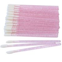 Set aplicatoare pentru buze si gene 50 buc P3311 roz