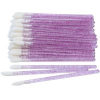 Set aplicatoare pentru buze si gene 50 buc P3311 violet