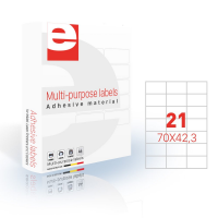 Etichete Autoadezive 21/a4, 70 X 42,3 Mm, 200 Coli/top, Etilaser - Albe