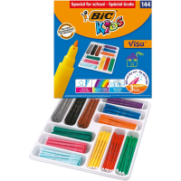 Carioci Colorate Lavabile Bic Visa, 144 Buc/set