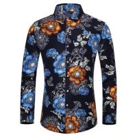Cămașă bărbătească cu flori 3XL 8