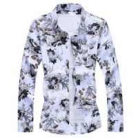 Cămașă bărbătească cu flori F499 XL 1
