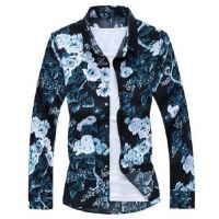 Cămașă bărbătească cu flori F626 XXL 12