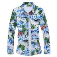 Cămașă bărbătească cu flori F626 XXL 3