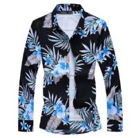 Cămașă bărbătească cu flori F626 XXL 4