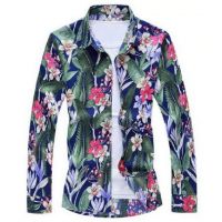 Cămașă bărbătească cu flori F626 XXL 7