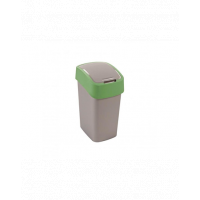 CURVER Cos de gunoi &quot;FLIP BIN&quot; 9 L argintiu / verde
