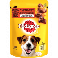 PEDIGREE Adult set hrana umeda caini adulti, cu vita in aspic 24 x 100 g