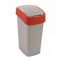 CURVER Coș de gunoi FLIP BIN 45 L argintiu/roșu