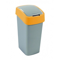 CURVER Coș de gunoi FLIP BIN 45 L argintiu/portocaliu