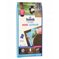 BOSCH Mini Junior Hrana uscata caini junior de talie mica, cu pasare 15 kg