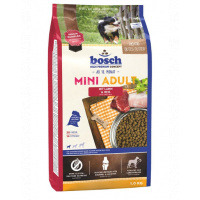BOSCH Mini Adult Hrana uscata caini adulti de talie mica, cu miel si orez 1 kg