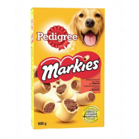 PEDIGREE Markies - Biscuiți crocanți umpluți cu măduvă osoasă 12 x 500 g