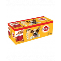 PEDIGREE Adult plicuri in aspic pentru caini 40x100g arome mixte vita, pui, miel, pasare