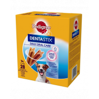 PEDIGREE DentaStix (rase mici) recompensa dentara caini 112 buc - 110g x 16