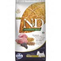 N&amp;D Low Grain mini Hrana uscata caini talie mica, cu miel si afine 7 kg