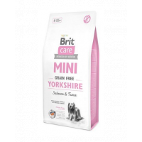 BRIT Care Grain Free Mini Yorkshire hrana uscata caini adulti talie mica, somon si ton 2 kg