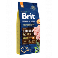 BRIT Premium By Nature Hrana uscata pentru cainii junior talie medie M 15 kg