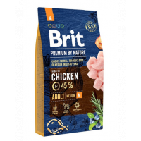 BRIT Premium By Nature Adult Medium M Hrana uscata pentru caini adulti de talie medie, cu pui 8 kg