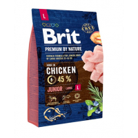 BRIT Premium By Nature Hrana uscata pentru catei de talie mare, de la 1 la 24 luni 3 kg