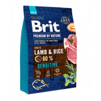 BRIT Premium By Nature Sensitive Lamb hrana uscata caini adulti cu tract digestiv sensibil, cu miel 3 kg