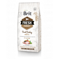 BRIT Fresh Light Fit&amp;Slim Hrana uscata caini adulti, cu mazare si curcan 2,5 kg