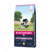 EUKANUBA Growing Puppy Medium Breed 15 kg Hrana pentru caini junior talie medie, bogat in pui proaspat